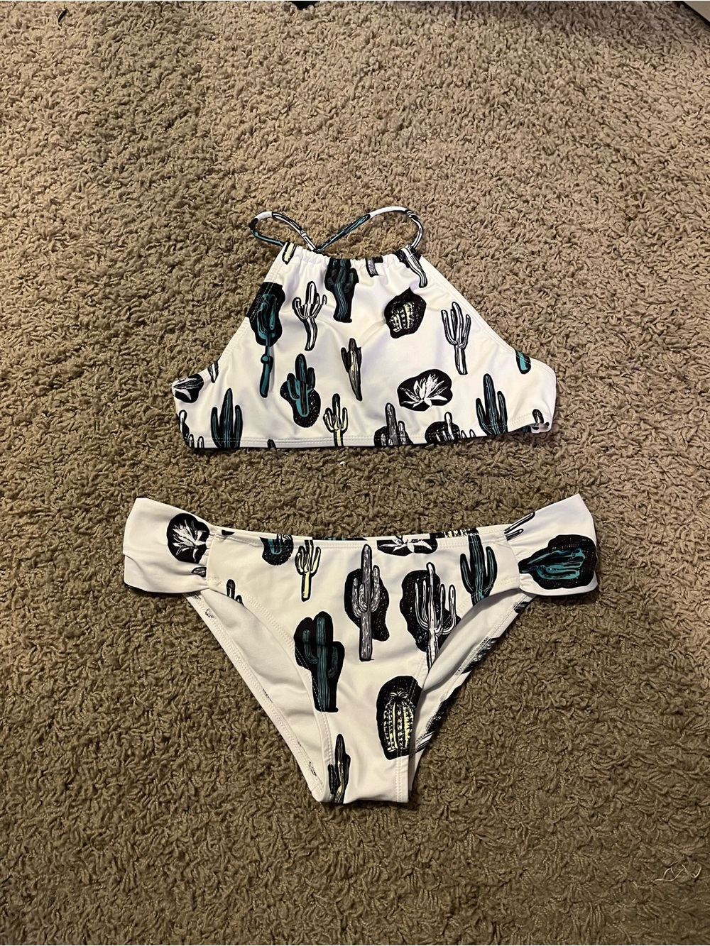 Motel Matching Bikini Set | Crop Bikini Top [Size S] & Cheeky Bottoms [Size M]